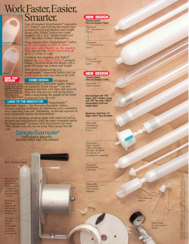 0.75" x 36" SW Poly Bailer WEIGHTED PVC